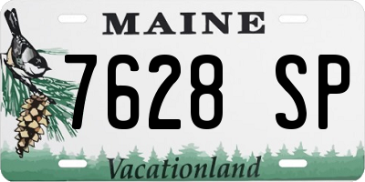 ME license plate 7628SP