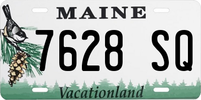 ME license plate 7628SQ