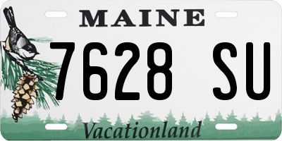 ME license plate 7628SU