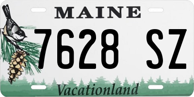 ME license plate 7628SZ
