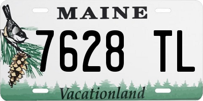 ME license plate 7628TL