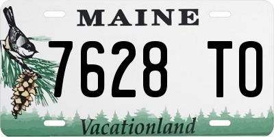 ME license plate 7628TO