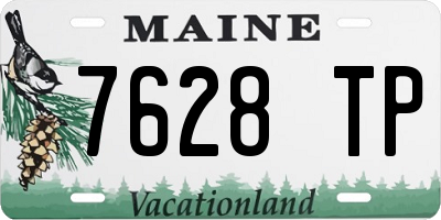 ME license plate 7628TP