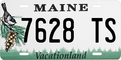 ME license plate 7628TS