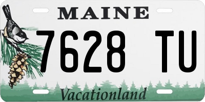 ME license plate 7628TU