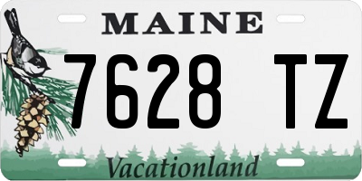 ME license plate 7628TZ