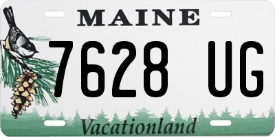 ME license plate 7628UG