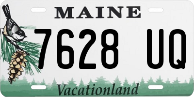 ME license plate 7628UQ