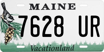 ME license plate 7628UR