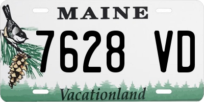 ME license plate 7628VD