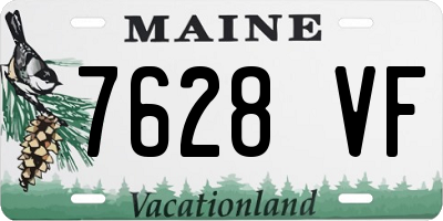 ME license plate 7628VF