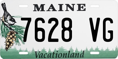 ME license plate 7628VG