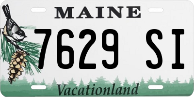 ME license plate 7629SI
