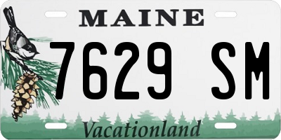 ME license plate 7629SM