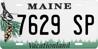 ME license plate 7629SP