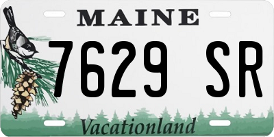 ME license plate 7629SR