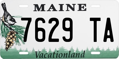 ME license plate 7629TA