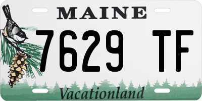 ME license plate 7629TF
