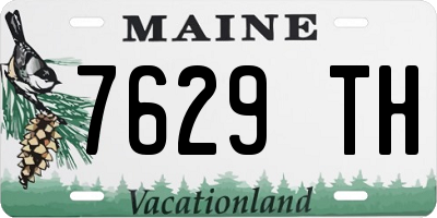 ME license plate 7629TH