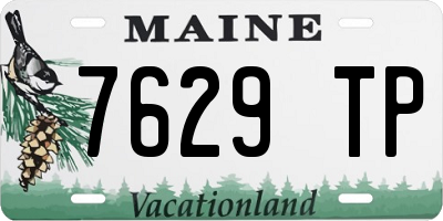 ME license plate 7629TP
