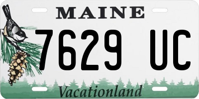 ME license plate 7629UC