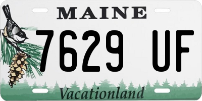 ME license plate 7629UF