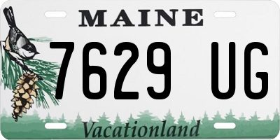 ME license plate 7629UG