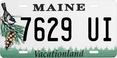 ME license plate 7629UI