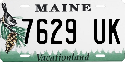 ME license plate 7629UK