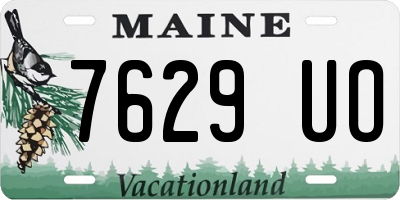 ME license plate 7629UO