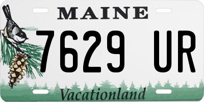 ME license plate 7629UR