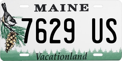 ME license plate 7629US