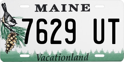 ME license plate 7629UT