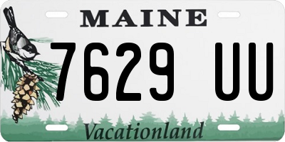 ME license plate 7629UU