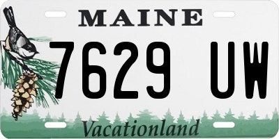 ME license plate 7629UW