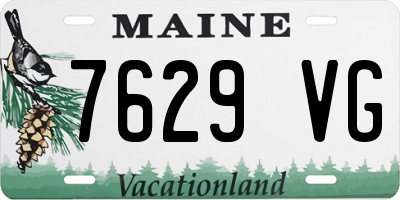 ME license plate 7629VG