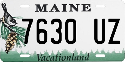 ME license plate 7630UZ