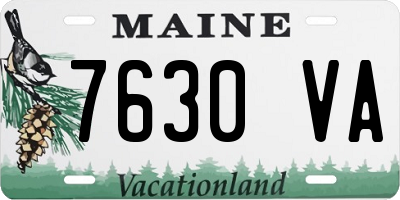 ME license plate 7630VA