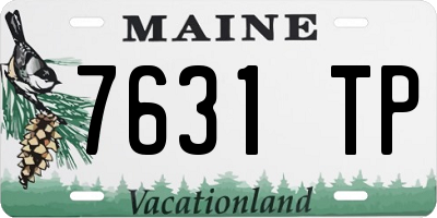 ME license plate 7631TP