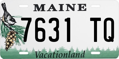 ME license plate 7631TQ