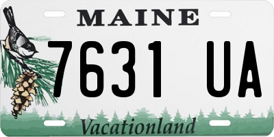 ME license plate 7631UA