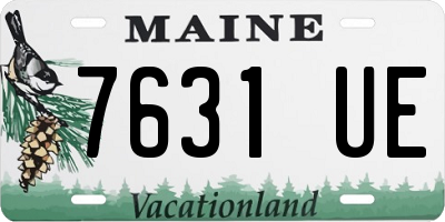 ME license plate 7631UE