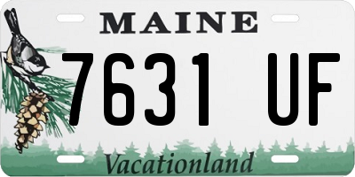 ME license plate 7631UF