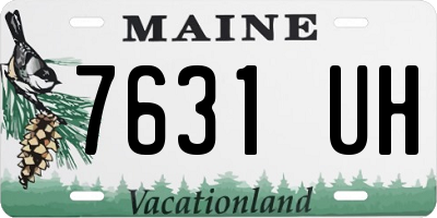 ME license plate 7631UH