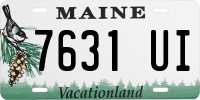 ME license plate 7631UI