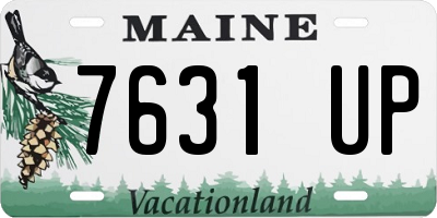 ME license plate 7631UP