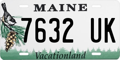 ME license plate 7632UK
