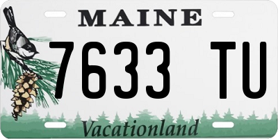 ME license plate 7633TU