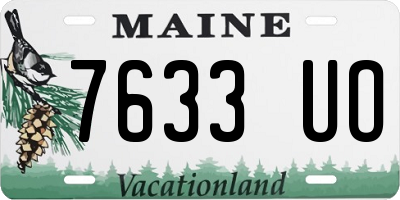 ME license plate 7633UO