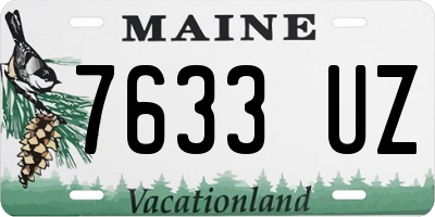 ME license plate 7633UZ